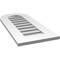 Ekena Millwork Round Top Surface Mount PVC Gable Vent: Functional, w/ 3-1/2"W x 1"P Standard Frame, 14"W x 32"H GVPRT14X3201SF - alternate 4
